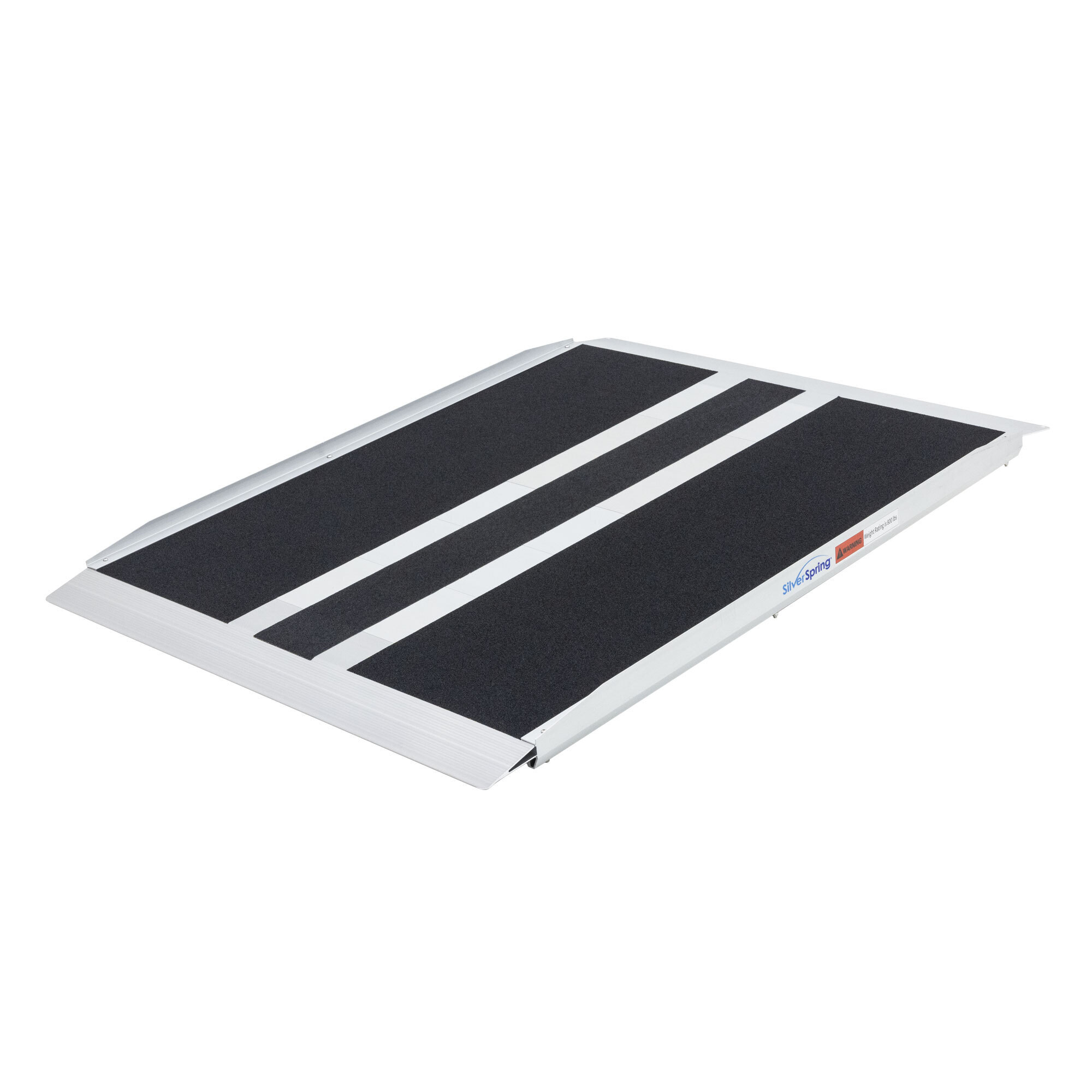 Silver Spring Aluminum Threshold Ramp — 8in. High, 48in. L x 36in. W, Epoxy Grip Tape Surface, Model# STR-436